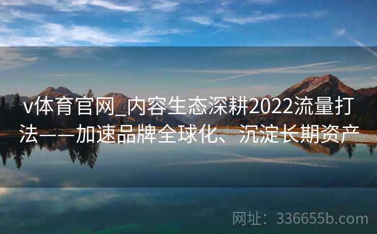 v体育官网_内容生态深耕2022流量打法——加速品牌全球化、沉淀长期资产