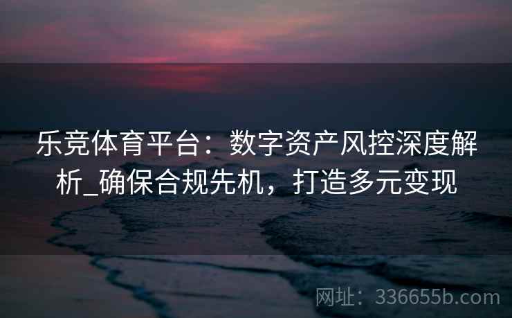乐竞体育平台：数字资产风控深度解析_确保合规先机，打造多元变现