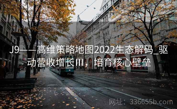 J9——高维策略地图2022生态解码_驱动营收增长Ⅲ，培育核心壁垒