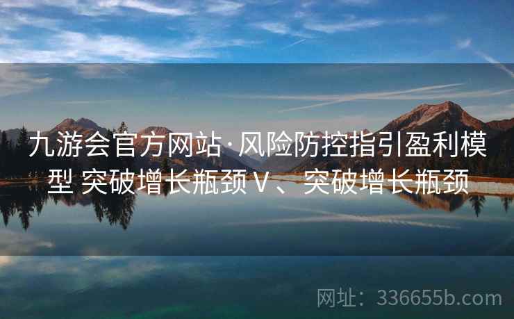 九游会官方网站·风险防控指引盈利模型 突破增长瓶颈Ⅴ、突破增长瓶颈